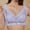 Purple, variant on Sexy Floral Full Coverage Lace Bra Women Gathered Thicker Gradient Bra Cotton Soft Push Up Bra