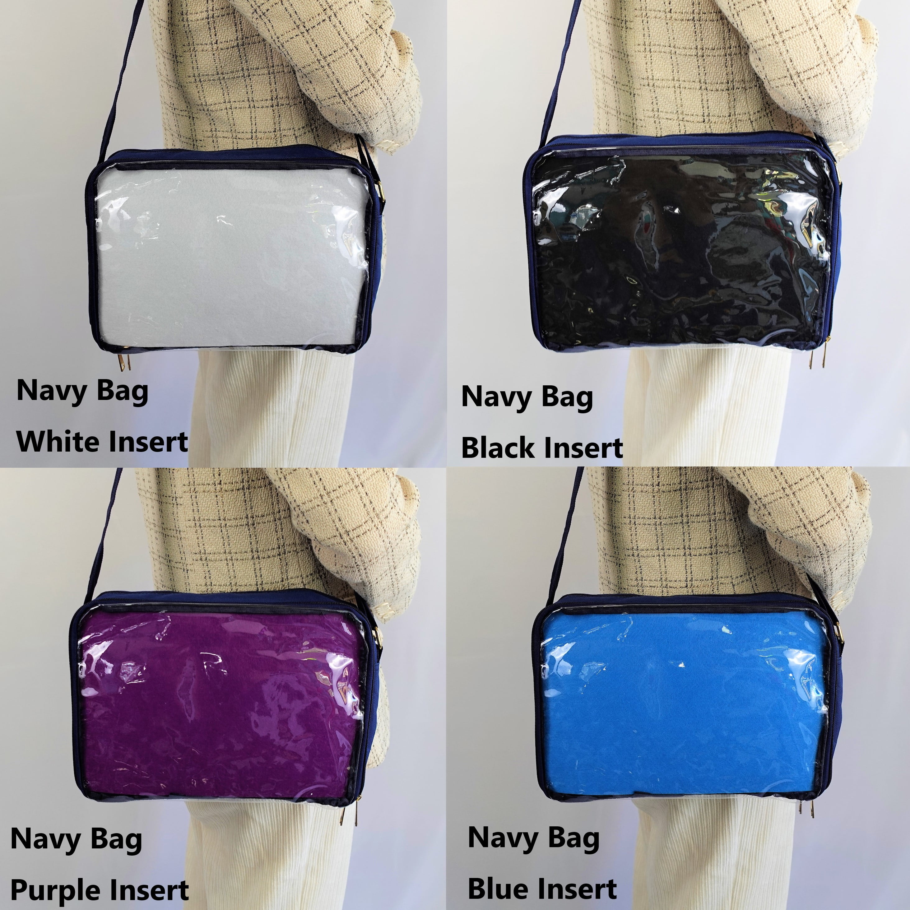 Multi-Color Ita Crossbody Bag and Multi-Color Insert, Ita Messenger Bag, Window Bag, Pin Purse, Pin Display Bag, Ita Bags, Pin Trading Bag, Itabag, Shoulder Ita Bag.