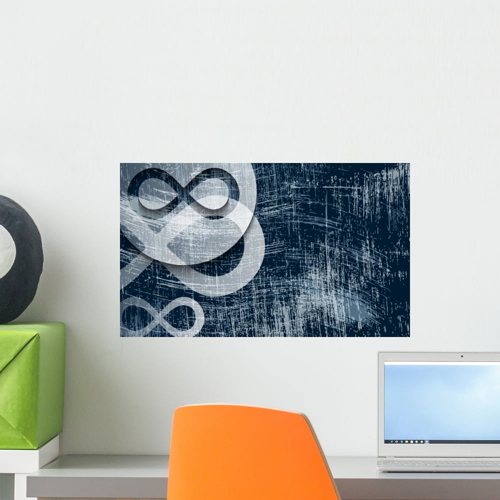 Transparent Infinity Symbol and Wall Mural by Wallmonkeys Peel and ...
