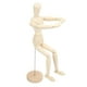 thumbnail image 3 of Mini maniquí de madera de 16 pulgadas, flexible, giratorio, para dibujar bocetos, figuras de madera, modelos articulados, rompecabezas, juguetes, decoraciones para el hogar, 3 of 15
