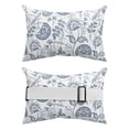 thumbnail image 2 of Pack of 2 Outdoor Lumbar Pillow Covers 12x20 Inch, Farmhouse Spring Waterproof Throw Pillow Covers Set, Blue Fruit Plant Leaf Flower Country Decorative Cushion Cases for Patio Porch Car, 2 of 7