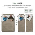 thumbnail image 4 of CONCETTA Lightweight Double Sleeping Bag for Adults in Cold & Warm Weaher, Waterproof & Machine Washable for Camping/Backpacking/Hiking, Military Green, 4 of 9