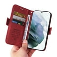 thumbnail image 4 of Nalacover Wallet Case with Wrist Hand Strap for Samsung Galaxy S24 Ultra Purse Case, Premium PU Leather Shockproof Flip Kickstand Cover with Card Slots Holder Case for Galaxy S24 Ultra, Red, 4 of 9