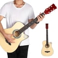 thumbnail image 3 of Dreadnought Cutaway, guitarra eléctrica acústica folk de madera de alta calidad Guitarra eléctrica Resultados impresionantes, 3 of 8
