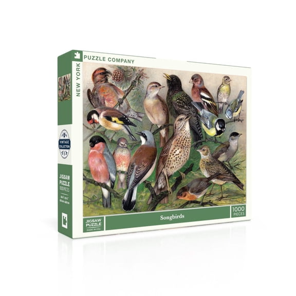 New York Puzzle Company Songbirds 1000 Piece Jigsaw Puzzle