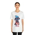 thumbnail image 3 of Happy July 4th Patriotic Dog USA Unisex Jersey Short Sleeve Tee, 3 of 12
