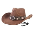 thumbnail image 1 of Chapeau de Cowboy Style Frontière Occidentale pour Usage Quotidien en Extérieur avec Influence Jazz Classique, 1 of 6