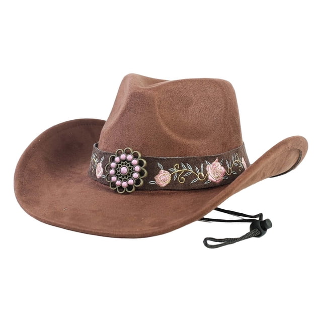 Chapeau de Cowboy Style Frontière Occidentale pour Usage Quotidien en Extérieur avec Influence Jazz Classique