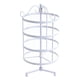 thumbnail image 1 of Desmontable 4 niveles giratorio 72 pares pendiente collar llavero organizador Blanco Hugo estante giratorio del sostenedor del pendiente, 1 of 10