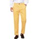 thumbnail image 1 of Pantalones formales de ajuste regular para hombres INSPIRE CHIC con estampado de lunares 38 Amarillo, 1 of 6