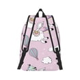 thumbnail image 3 of Balery Llama Unicorn and Rainbow Vintage Canvas Backpack for Men and Women - Large Capacity, Durable Travel Laptop Bag for School, Work, Hiking, and Outdoor Activities, 3 of 7