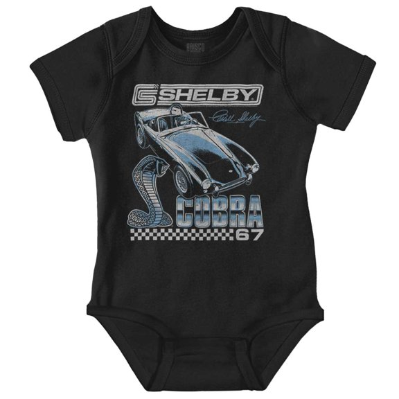 Shelby Cobra Classic Muscle Car Romper Boys or Girls Infant Baby Brisco Brands NB
