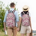 thumbnail image 6 of Balery Rose Flowers Vintage Canvas Backpack for Men and Women - Large Capacity, Durable Travel Laptop Bag for School, Work, Hiking, and Outdoor Activities, 6 of 7