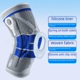 thumbnail image 5 of Rodilleras de silicona anticolisión para ciclismo, soporte de resorte para baloncesto, montañismo, carrera, fitness, deportes al aire libre, equipo de protección, 5 of 5