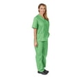 thumbnail image 1 of Women's Scrub Sets, Scrub Top and Pants (Lime Green, XX-Large), 1 of 7
