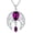02_ Simulated Amethyst, variant on Sterling Silver Celtic Crescent Moon Goddess Pendant Irish Good Luck Necklace with Birthstone Crystal, Celtic Moon Jewelry Gift for Women Mom Wife