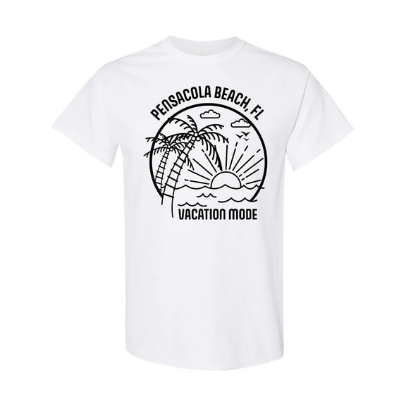 Inktastic Summer Vacation Mode Pensacola Beach Florida T-Shirt