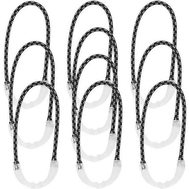 Zipper Pullers 10Pcs U-Shaped Luminous Ropes For Outdoor Use And DIY Projects With Simple Design