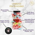 thumbnail image 3 of Purple Plum Assorted Gummy Bears Love Candy Gift in a Bear-Shaped Container for Valentine's Day, 1 lb 12 Flavors, 3 of 8