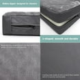 thumbnail image 5 of Behome 48Inch Orthopedic Dog Bed for Large Dogs, Supportive Egg Foam Pet Bed with Removable & Washable Cover, Waterproof Lining & Bite Resistant, Two Types of Fabrics(Gray), 5 of 9