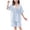 Blue, variant on Kids Girls Cotton Pajama Sets, Soft Ruffled Summer Short Sleeve Girls' Sleepwear Sets Hot Pink Size 14-16