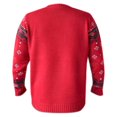 thumbnail image 2 of Ugly Suéter George Talla EG con Bordados Navideños Muñeco de Nieve Rojo, 2 of 4