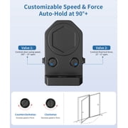 Baridwon LetBlack Small Automatic Door Closer, Hydraulic Soft Close No Slam for Home, Heavy Duty Security
