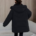 thumbnail image 4 of Women Long Puffer Jacket Winter Coat Thick Warm Quilted Parka High Neck Zip Up Outerwear Oversized Fashion Overcoat, 4 of 6