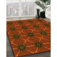 thumbnail image 3 of Ahgly Company Machine Washable Indoor Square Transitional Mahogany Brown Area Rugs, 8' Square, 3 of 7