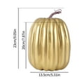 thumbnail image 4 of 8 Inch Large Artificial Pumpkins Decor Foam Decorative Pumpkins for Halloween Autumn Harvest Home Decorations, 4 of 7