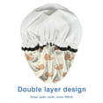 thumbnail image 4 of Shower Caps,Cute Hedgehog Pattern Waterproof Shower Cap for Women 4 Pieces,Double Reusable Hair Cover for Shower PEVA Elastic Stretch Hem, 4 of 7