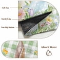 thumbnail image 2 of Easter Area Rug 8x10 Washable Rug Non Slip Spring Bunny Colorful Eggs Floral Leaves Grey Plaid Large Area Rug Soft Stainresistant Indoor Floor Carpet for Living Room Bedroom Home Office Dining Room, 2 of 8