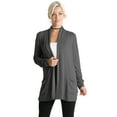 thumbnail image 1 of Simlu Long Sleeve Lightweight Cardigan Sweater for Women with Pockets Reg. and Plus Size, 1 of 6