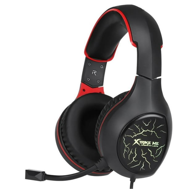 Opdater Preference buffet Xtrike Me GH-710 - Wired Gaming Headset, Backlit with Microphone, Black -  Walmart.com