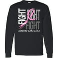 thumbnail image 3 of Inktastic Fight Support, Care, Cure Breast Cancer Awareness Long Sleeve T-Shirt, 3 of 5
