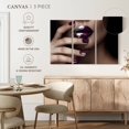 thumbnail image 4 of Elephant Stock High Fashion Nails Wall Art - Horizontal Multi Panel Canvas - 3 Pieceliving Room Wall Decor - Photography Fashion And Beauty Multi Panel - Black And Brown Decor - 23" x 14", 4 of 4