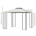 thumbnail image 6 of Outsunny 10' x 10' Patio Gazebo, Soft-Top Canopy with Metal Frame and Screen Walls, 6 of 8