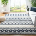 thumbnail image 2 of SAFAVIEH Natura Carly Geometric Area Rug, Navy/Ivory, 10' x 10' Square, 2 of 8