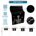 thumbnail image 7 of Table Runner Dresser Scarves 36 Inch Long, Halloween Funny Skull Skeleton Linen Dining Table Runners Spooky Pumpkin Ghost Face on Black Tabletop Scarf for Wedding Holiday Party Kitchen, 7 of 7