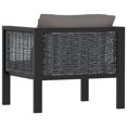 thumbnail image 3 of vidaXL Sectional Sofa with Cushion Poly Rattan Anthracite, 3 of 8