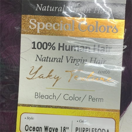 Boss Bundle 100% Hh Ocean Wave 18" #Purple Soda