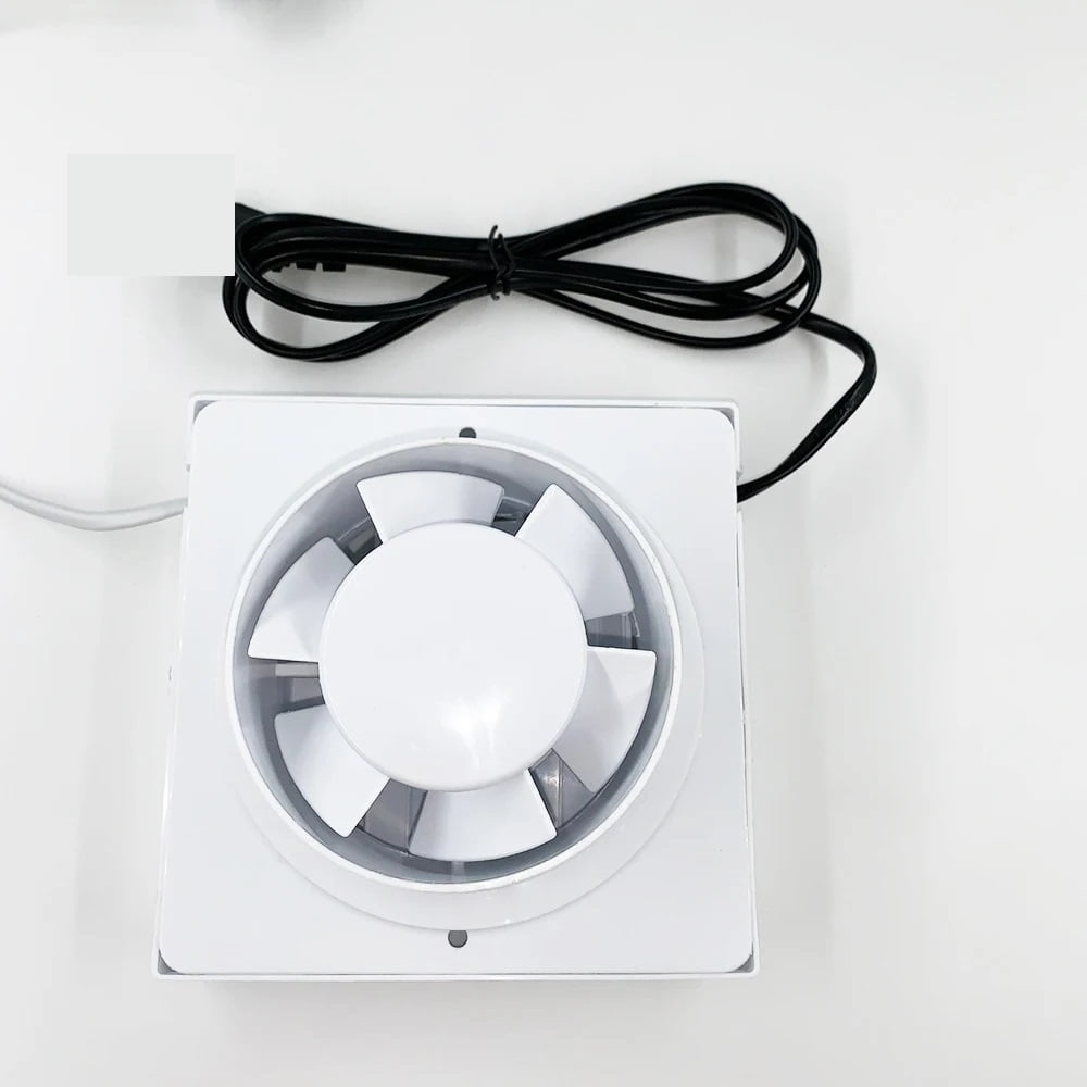 4 Inch 6 Inch Mute Bathroom Extractor Exhaust Fan Kitchen Toilet Wall Window Ventilation Fans With Power Cable ,Easy Installation