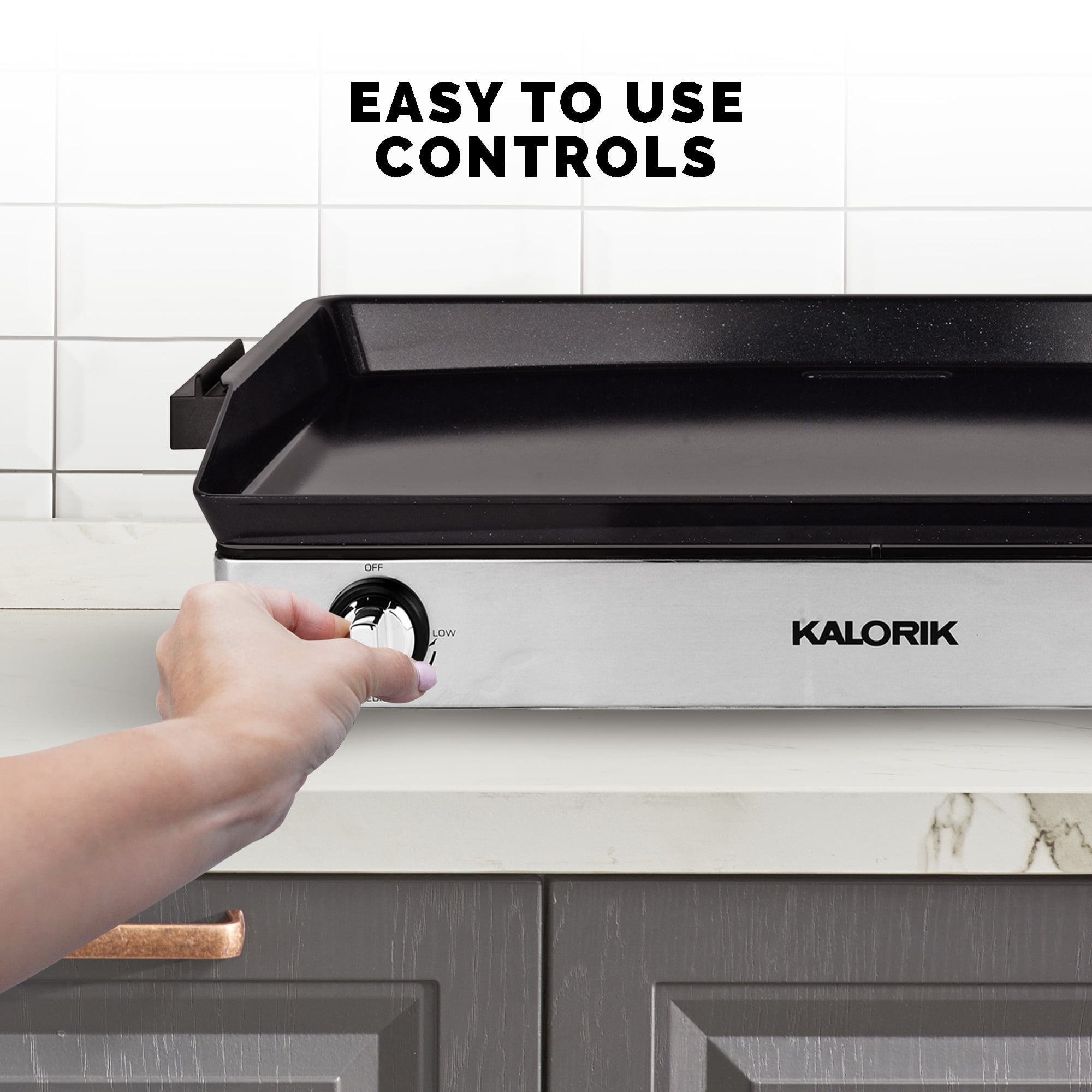 Kalorik® Pro Double Griddle and Cooktop, Stainless Steel