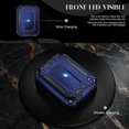 thumbnail image 5 of Dteck for AirPods 3rd Generation (2021) Case, Hybrid Protective Case with Carabiner, Shockproof Cover with Keychain for Airpod 3 Wireless Charging Case Accessories [Front LED Visible], blue, 5 of 7