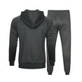 thumbnail image 2 of Men's Casual Tracksuit Set Long Sleeve Full-Zip Running Jogging Athletic Sweat Suits, 2 of 9