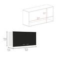 thumbnail image 3 of Newboti Furniture Napoles Wall Cabinet, Two Shelves, Double Door -Black 32445, 3 of 6