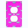 thumbnail image 2 of Metal Light Switch Plate Cover Teal Royal King Queen Crown KIN009, 2 of 13