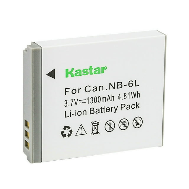 Kastar 1-Pack NB-6L Battery 3.7V 1300mAh Replacement for Canon PowerShot SX530 HS, SX540 HS, SX600 HS, SX610 HS, SX700 HS, SX710 HS Camera
