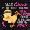 thumbnail image 3 of CafePress - Mad Chick 3L Breast Cancer Women's Dark Pajamas - Women's Short Sleeve Print T-Shirt and Pants Dark Cotton Pajama Set, 3 of 7