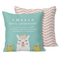 thumbnail image 1 of Printtoo Personalized Birth Announcement Pillow-Custom FloralBirthStats BabyGirl Gift Nursery Dcor-18x18 Inches, 1 of 6